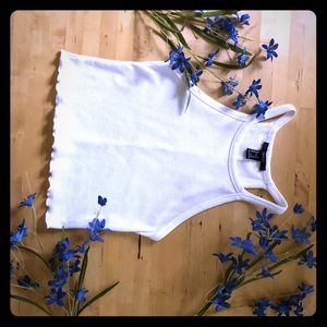 White Forever 21 tank top